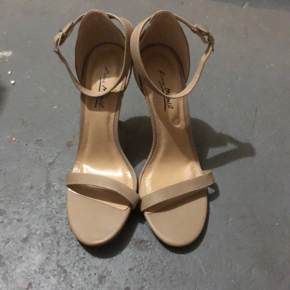 Anne Michelle ankle strap stiletto heel, size 9